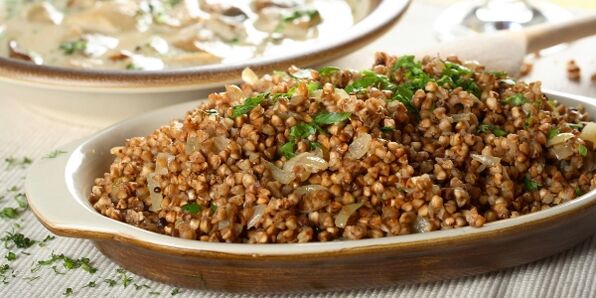 Buckwheat with onions for weight loss