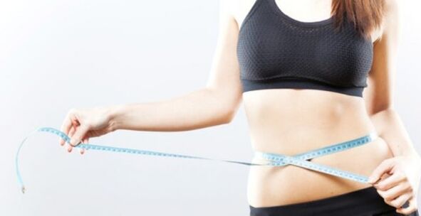 Waist size with proper nutrition for weight loss
