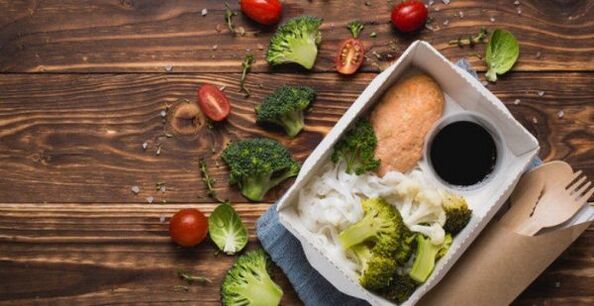 serious food for lunch with proper nutrition