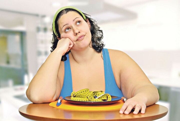 An overweight woman can lose weight without dieting
