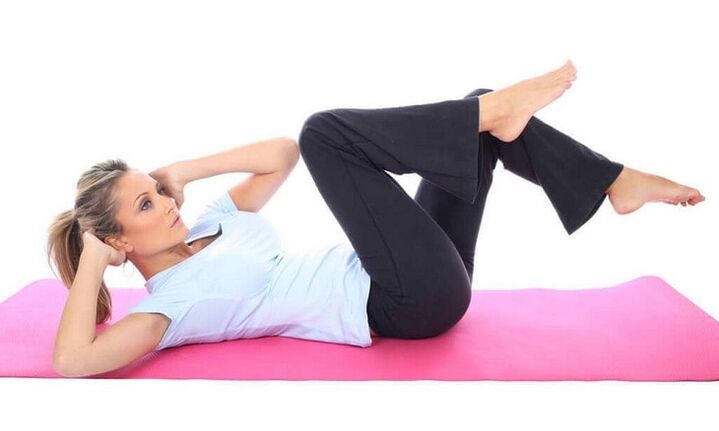 Oblique crunch exercise for weight loss