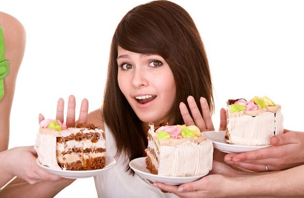 Rejection of sweets for weight loss