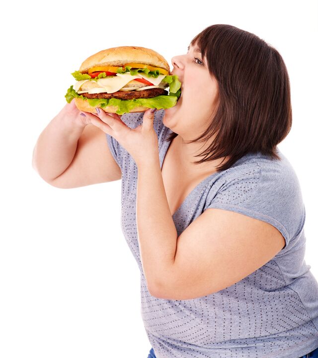 Excess food with excess weight